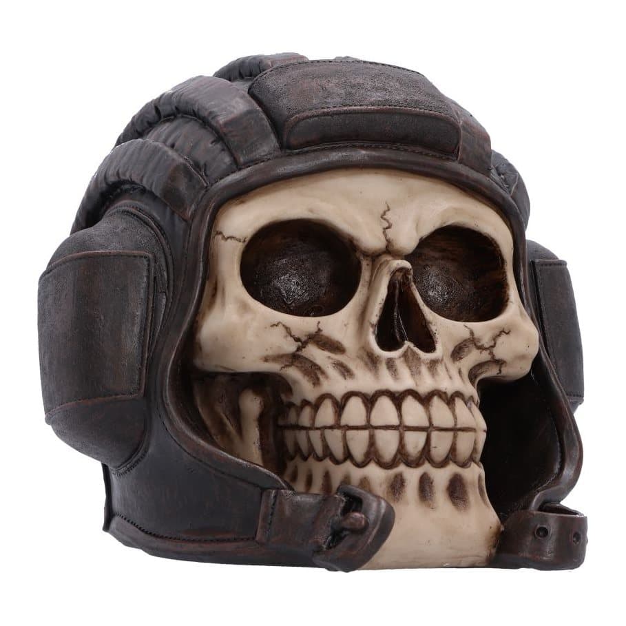 Tankman skull ornament with a brown vintage tank hat