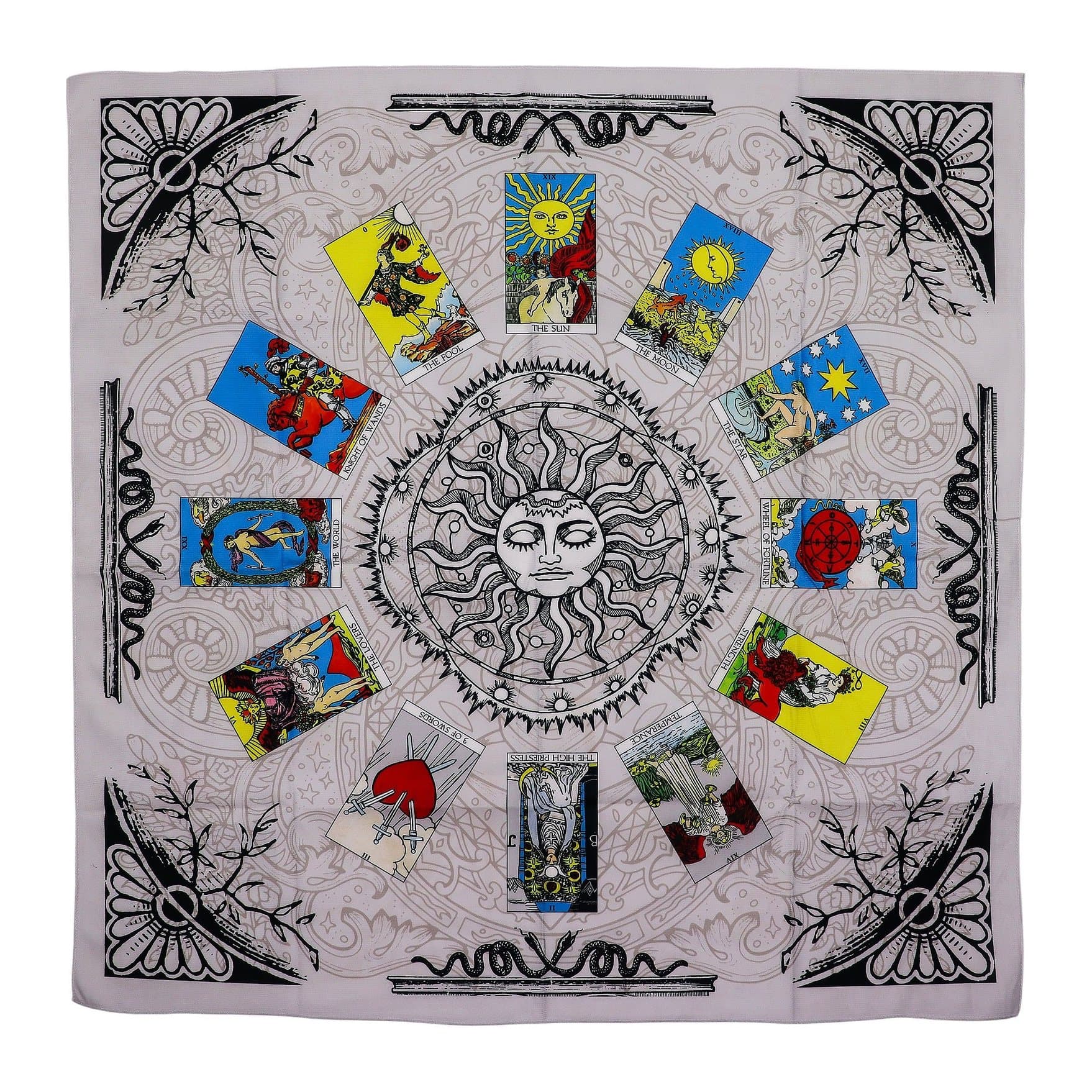 Tree of Life tarot reading cloth in a 75 x 75 cm square