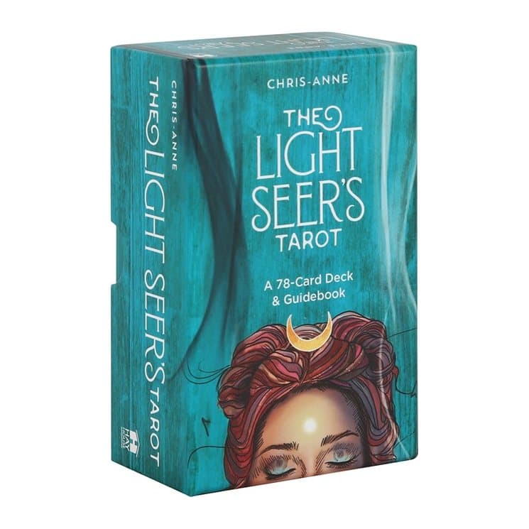 The Light Seer's Tarot Cards deck and guidebook in an illustrated box