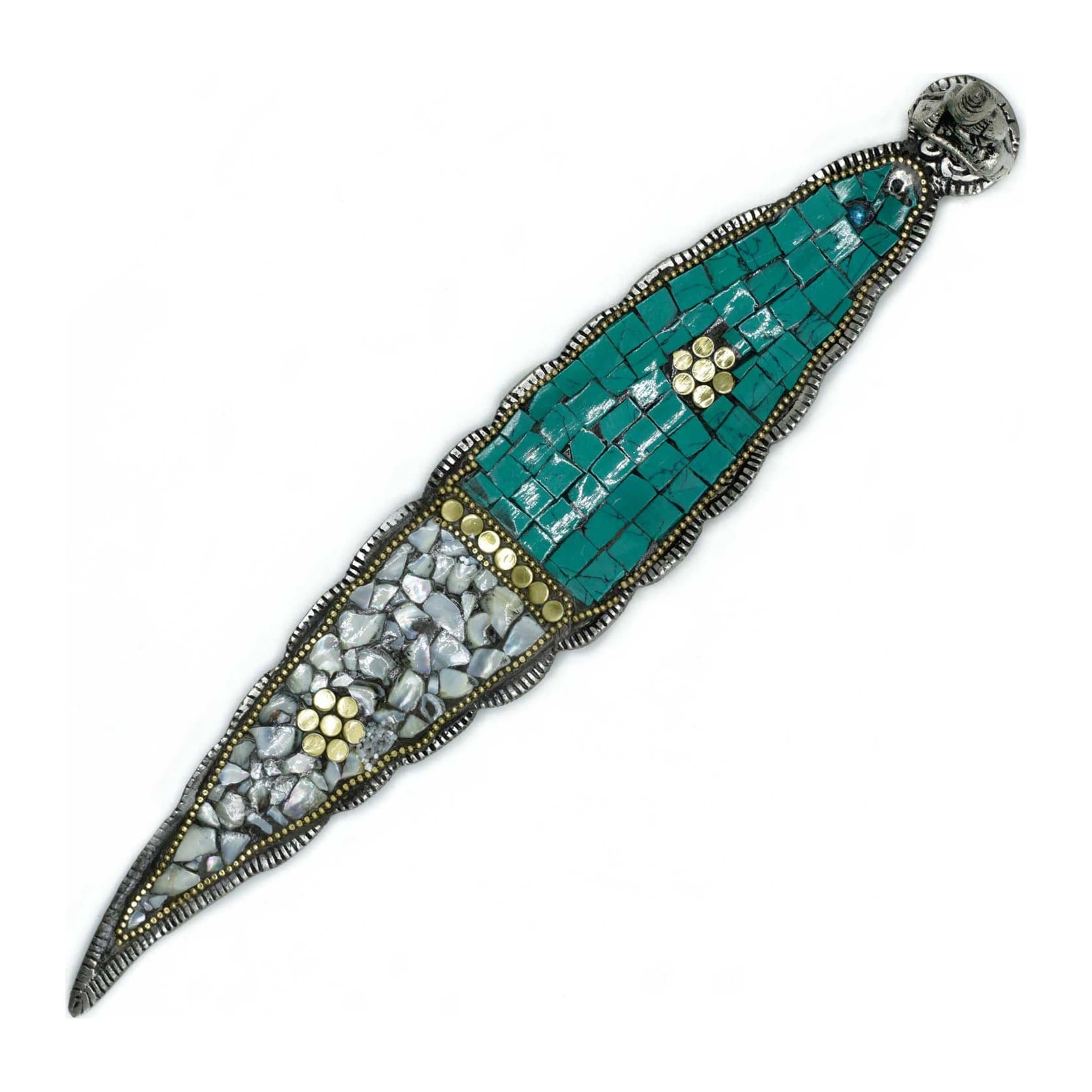 Tibetan mosaic incense holder