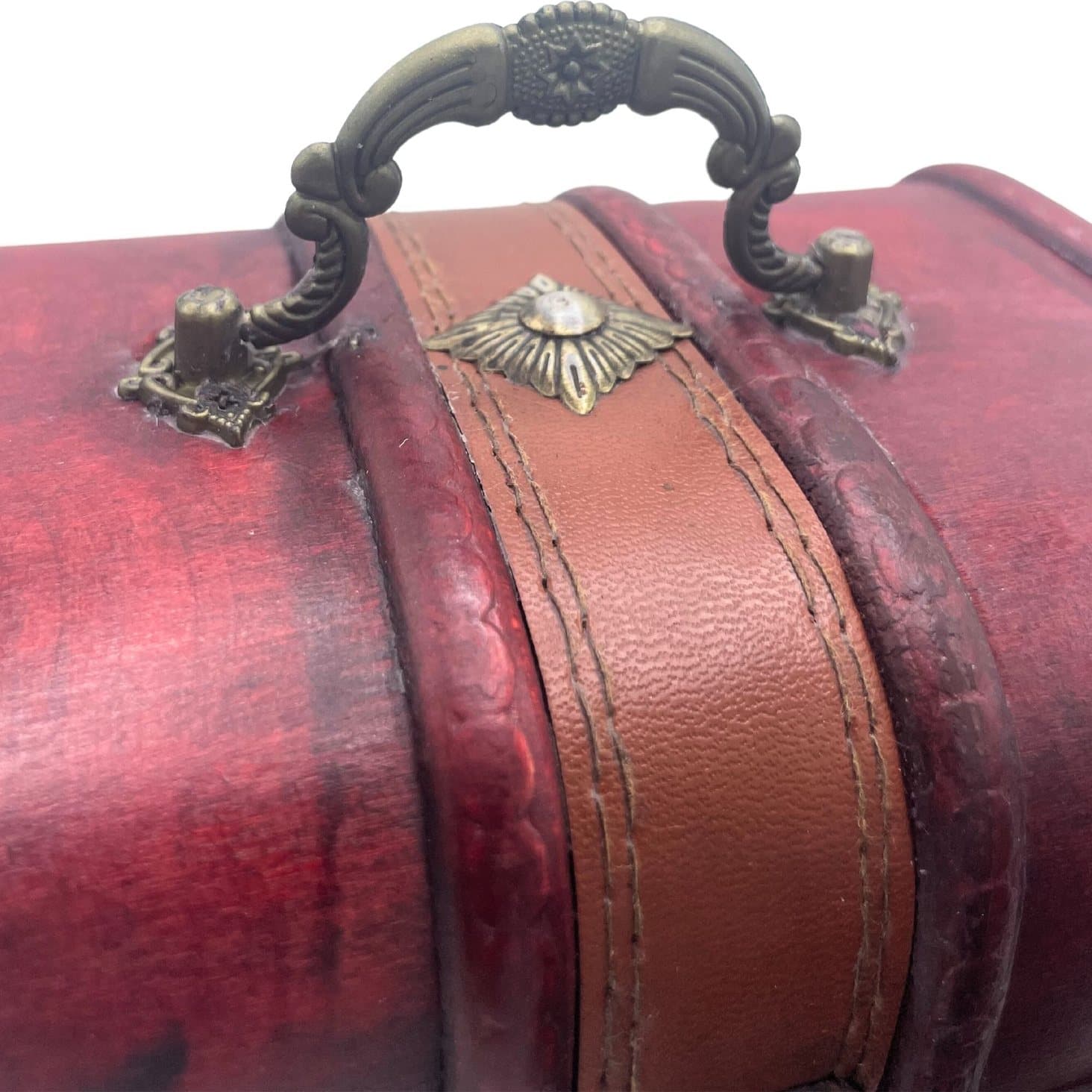 Two nesting vintage treasure chest boxes