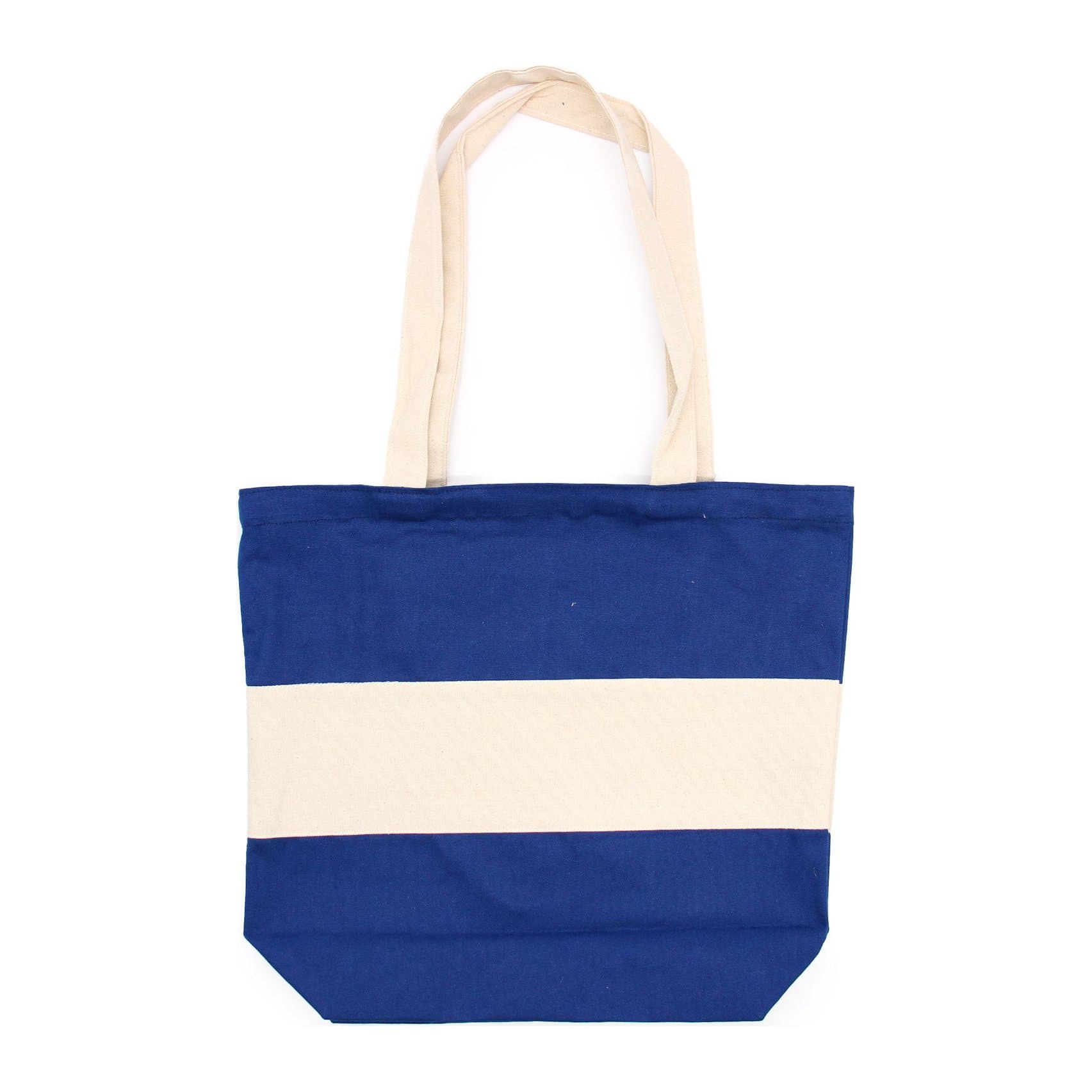Two tone cotton bag in a two-colour pairing