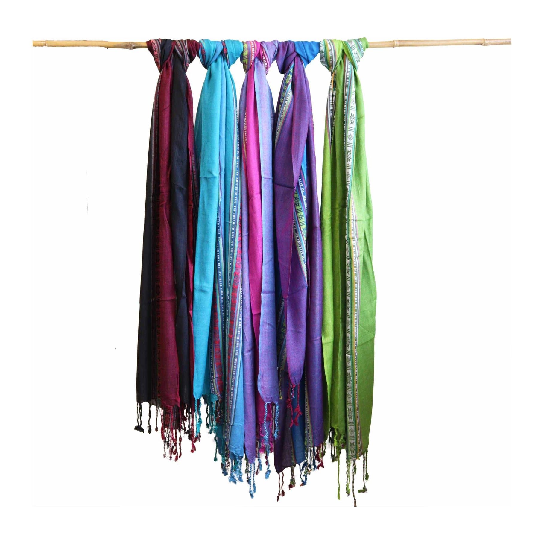 Long passion purple Varanasi scarf