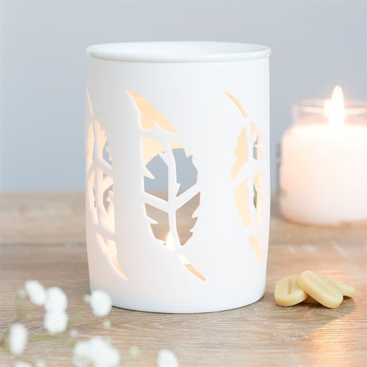 White feather oil burner