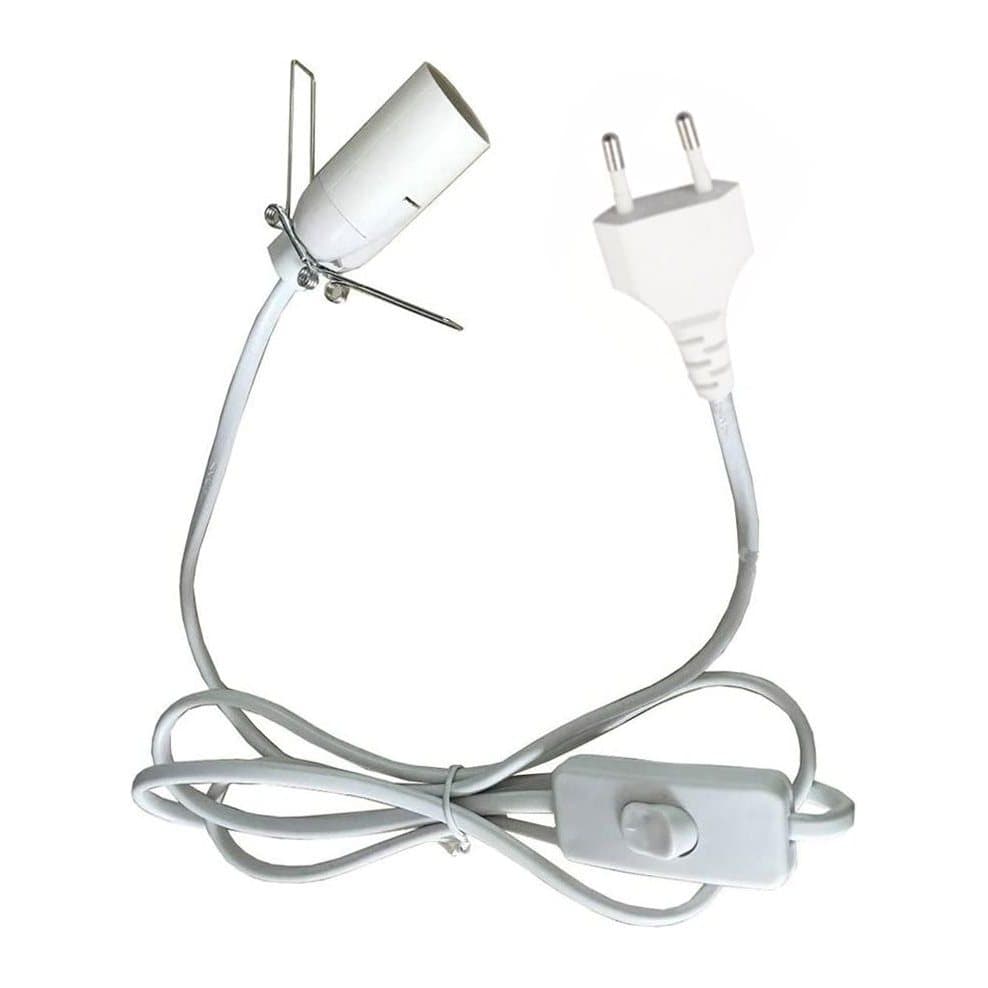 White fitting cable, EU version, 1.5 m long