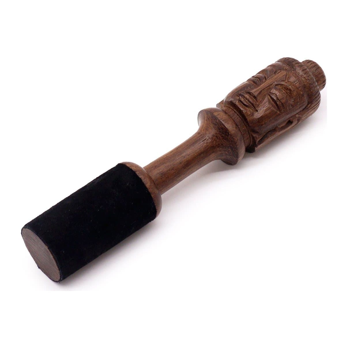 14 cm wooden stick with a Buddha carving