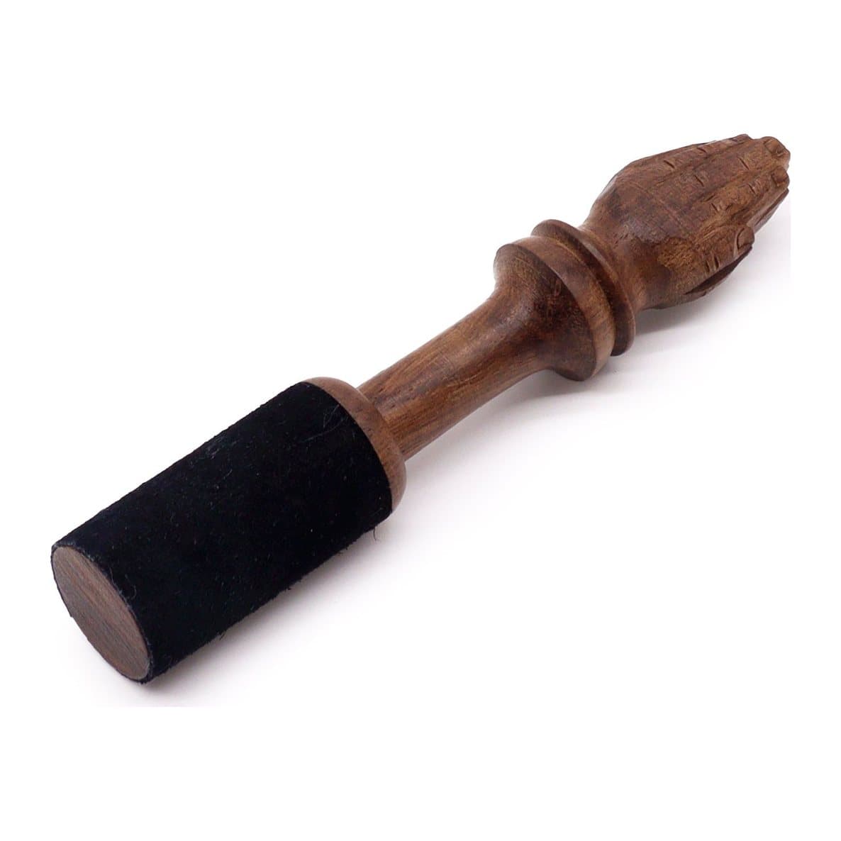 Wooden stick with a Namaste carving, 14 cm