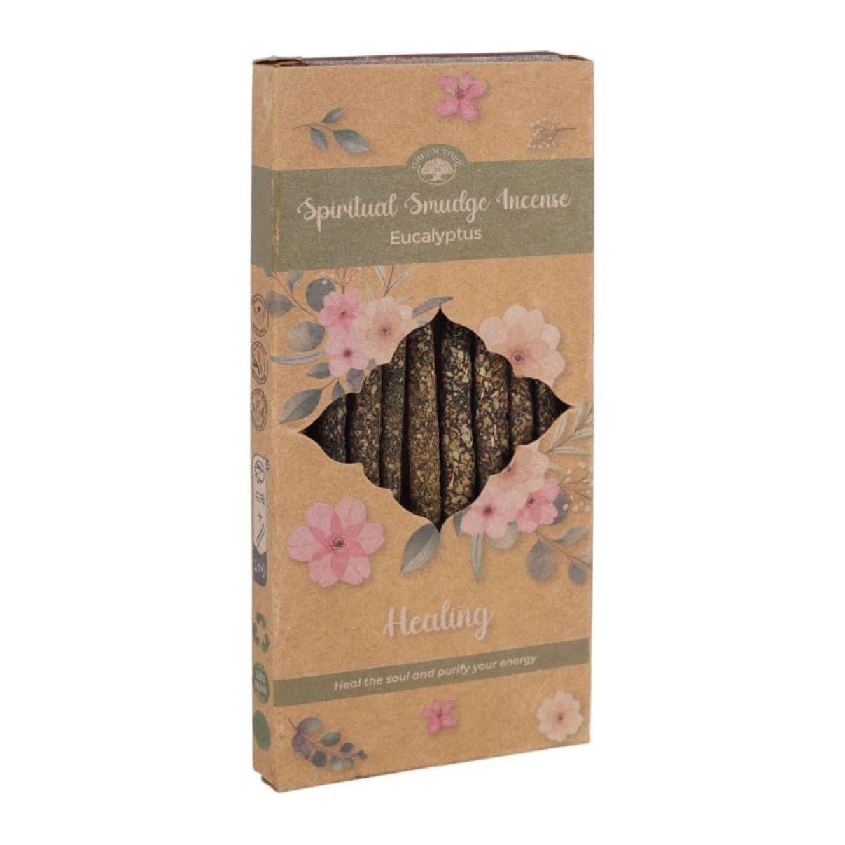 Display set of eucalyptus incense sticks in 12 packs