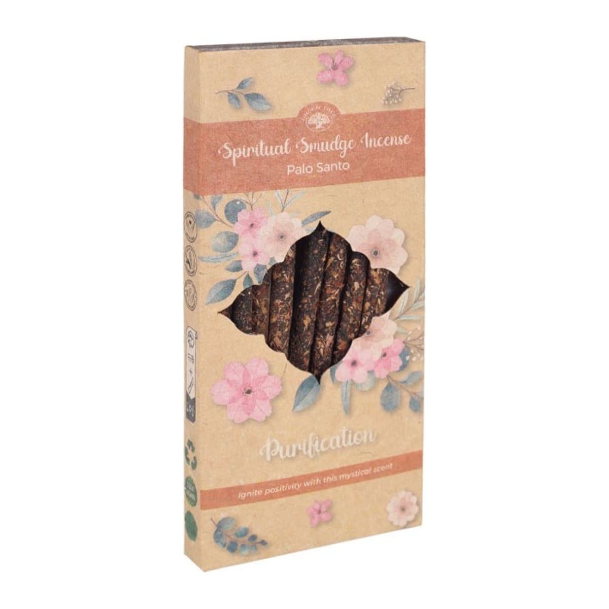 Display set of palo santo incense sticks in 12 packs