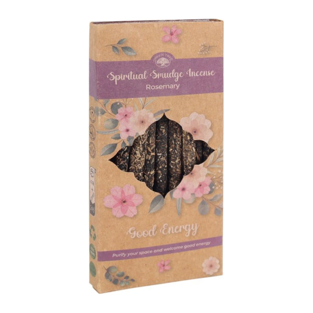 Display set of rosemary incense sticks in 12 packs