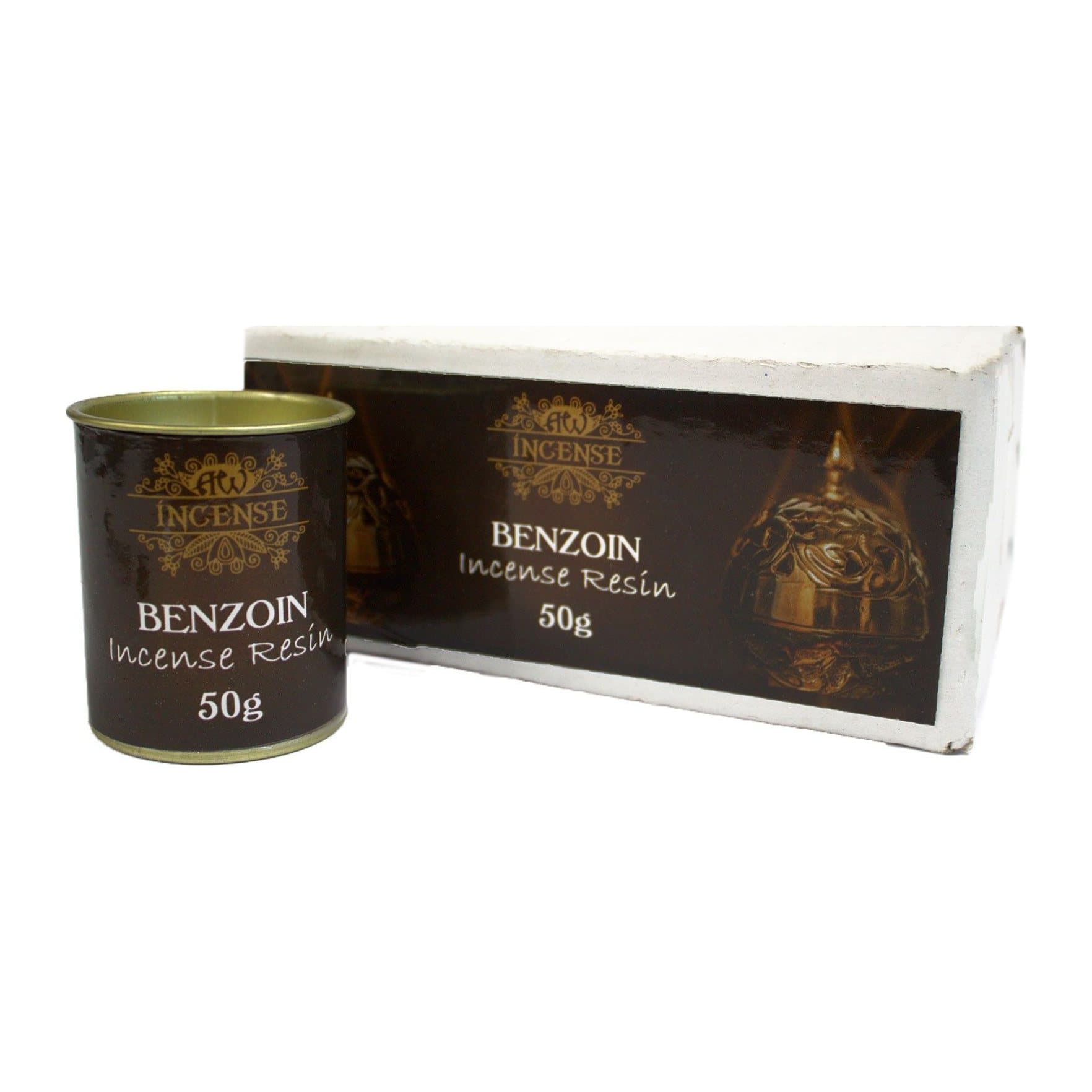 Benzoin resin incense in a pack of 2 tubs