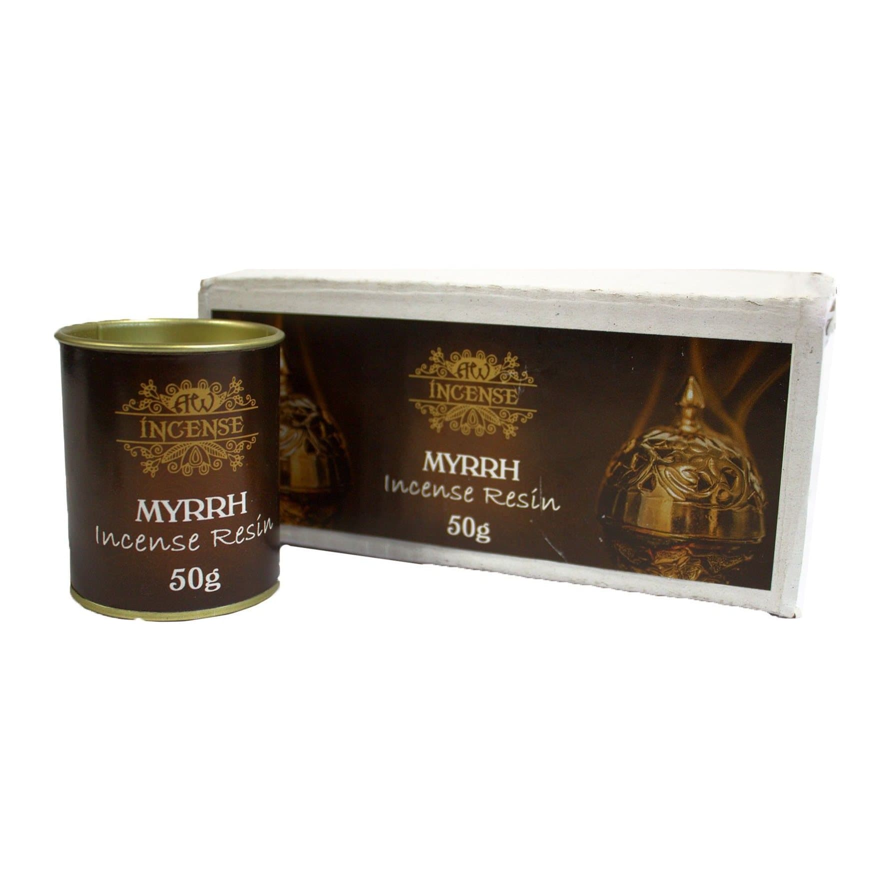 50 g tub of myrrh resin incense