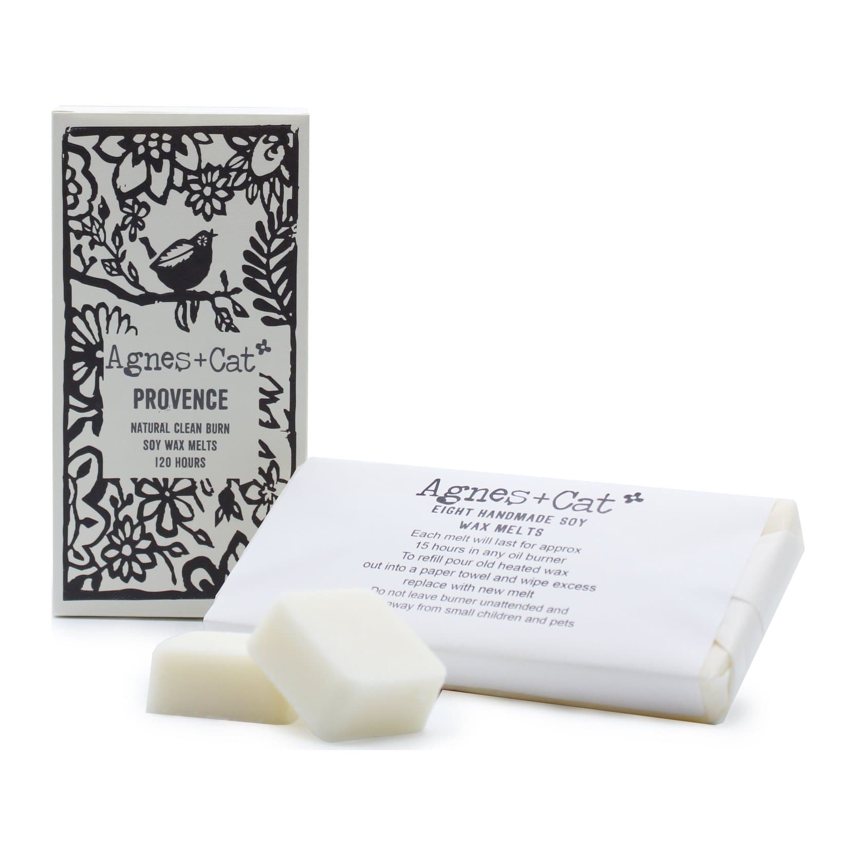 Illustrated box of eight Provence soy wax melts