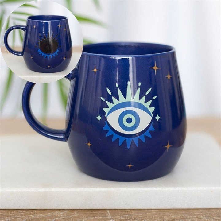 New bone china colour changing mug with an All Seeing Eye design