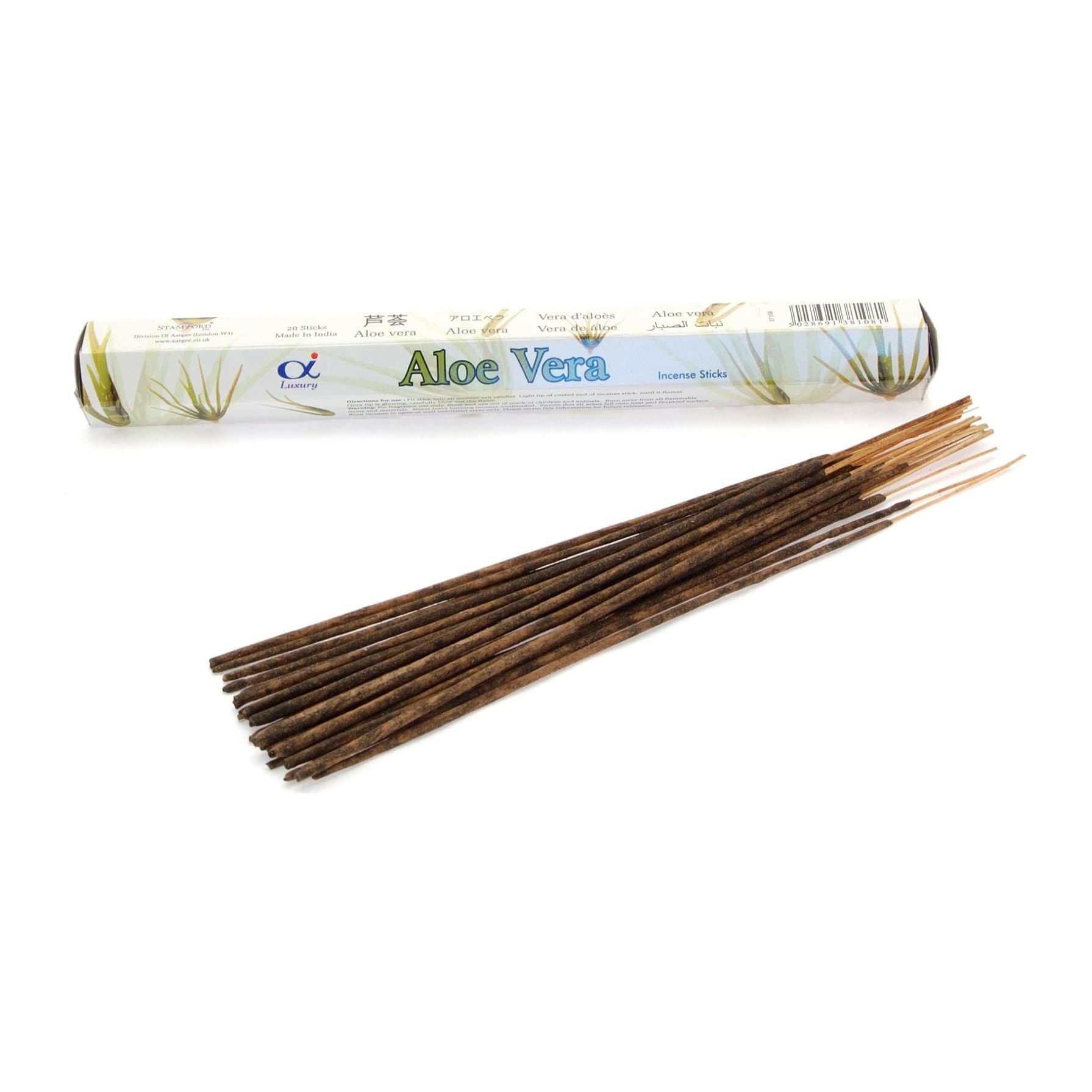 Aloe vera incense sticks, Pack of 2, in the Stamford Premium Hex range