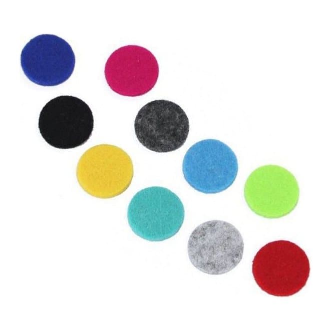 Aromatherapy diffuser refill pads, pack of 3, shown as small cotton pads
