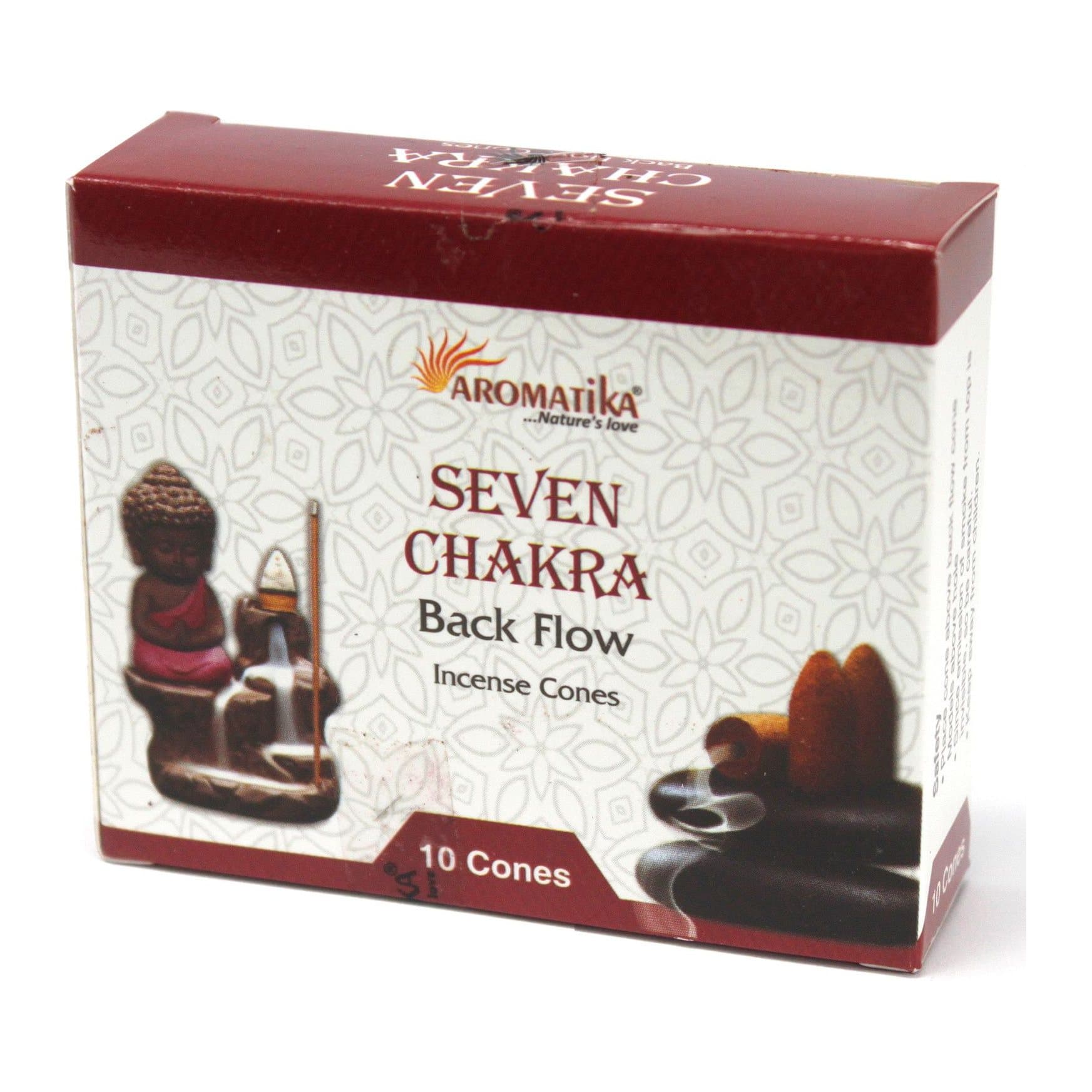 Aromatica backflow incense cones in a pack of 2