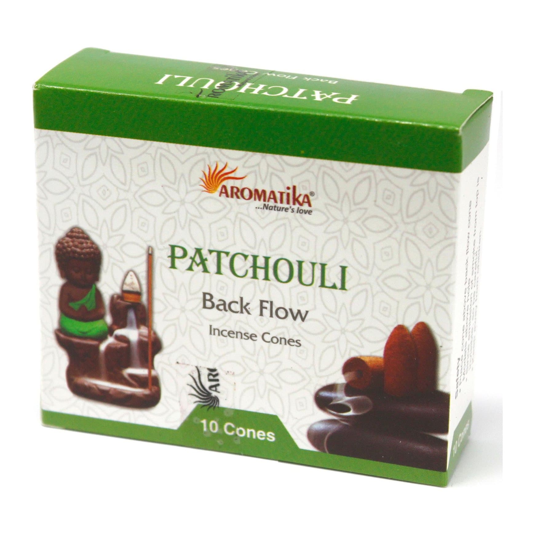 Patchouli backflow incense cones, pack of 2 boxes