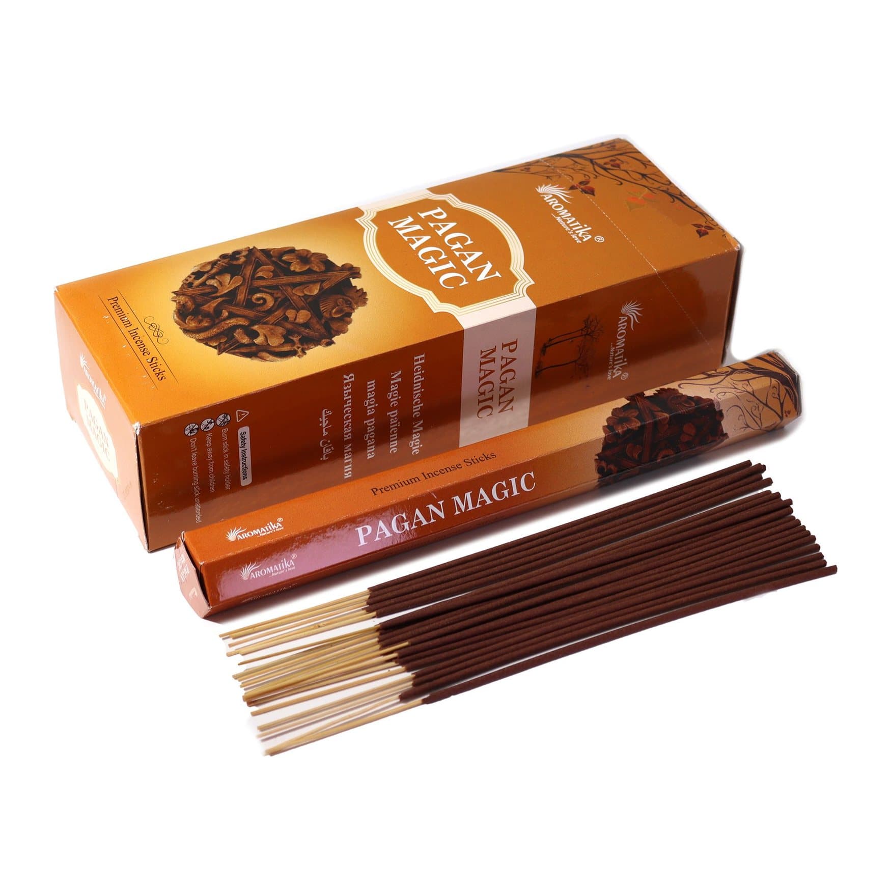 Pagan Magic charcoal-free hex incense sticks, pack of 2