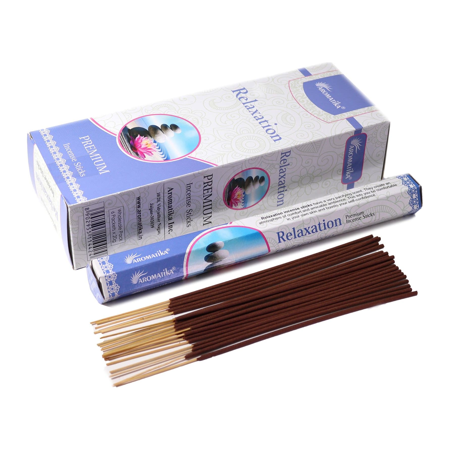 Aromatika charcoal free hex incense sticks, pack of 2