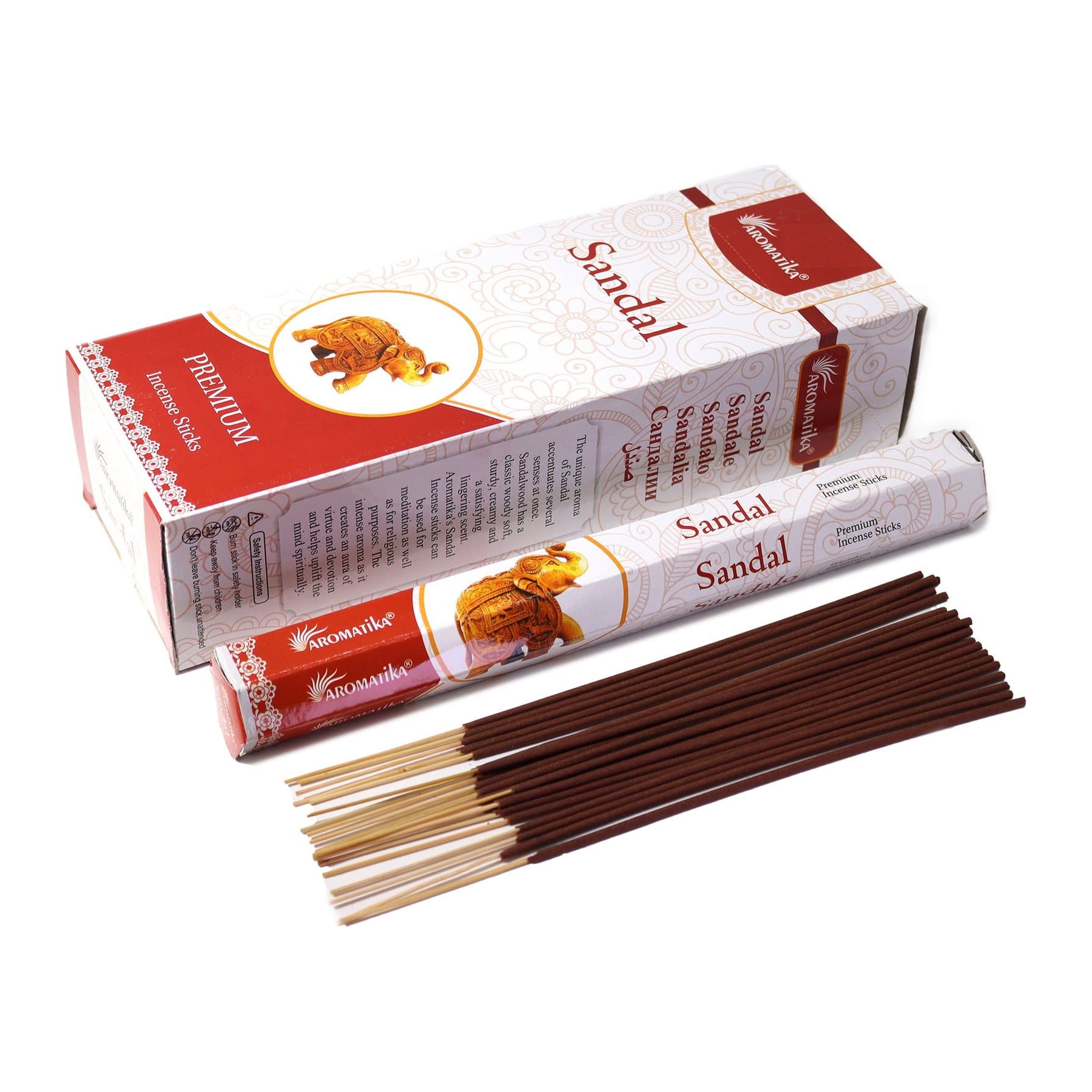 Charcoal free sandal hex incense sticks, pack of 2