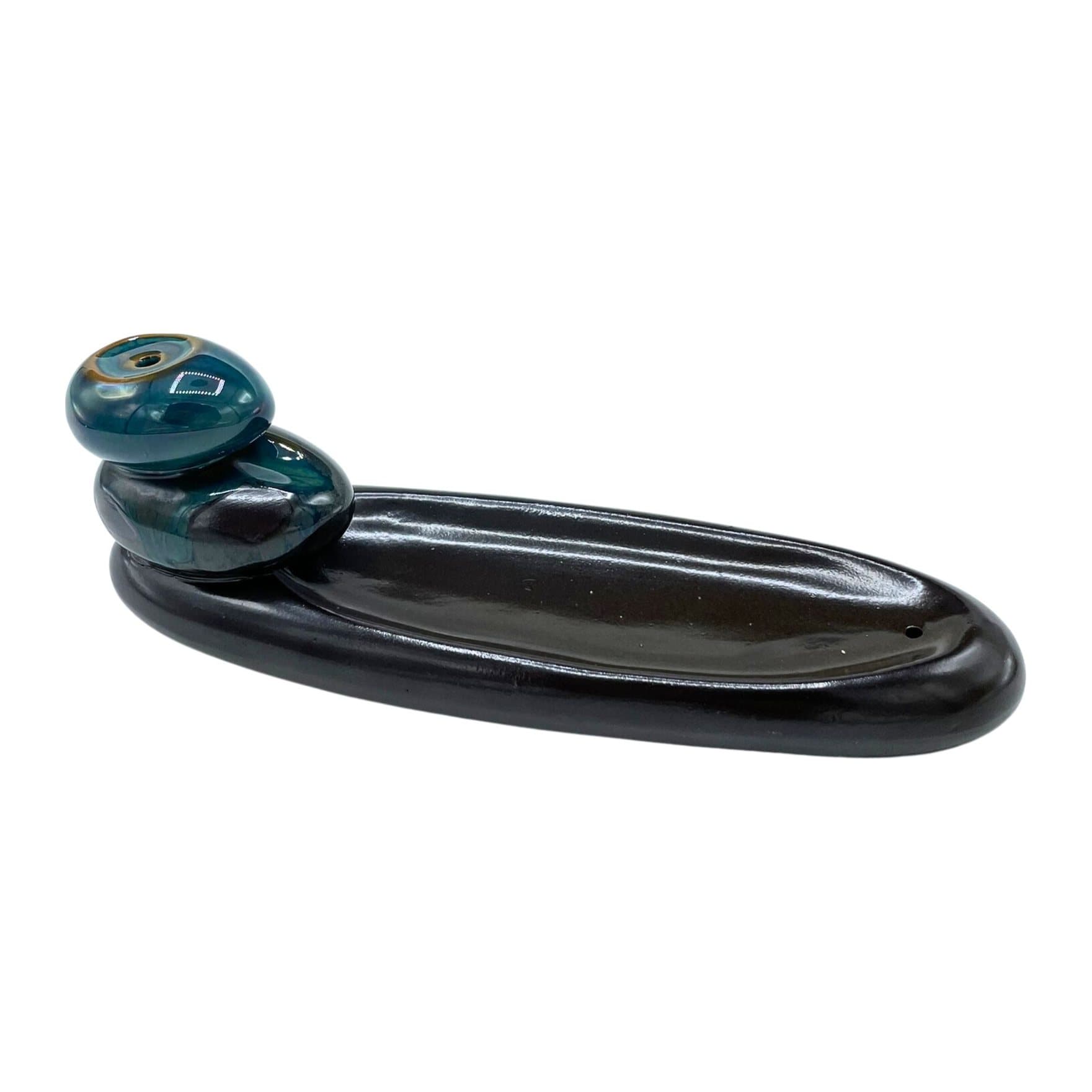 Ceramic Zen Pebbles Classic backflow incense burner