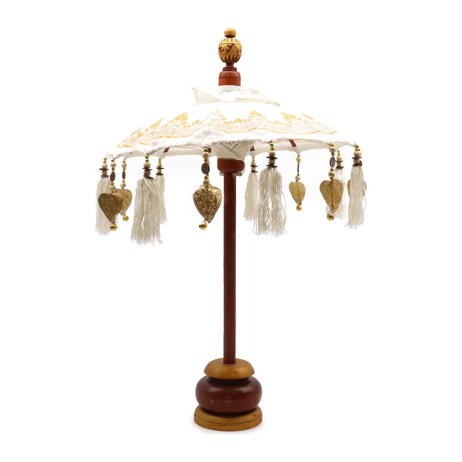 Natural canvas Bali home decor parasol