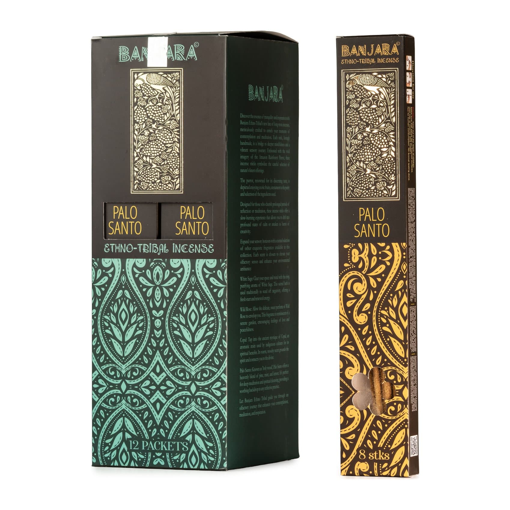 Extra long palo santo smudge sticks in a pack of 2