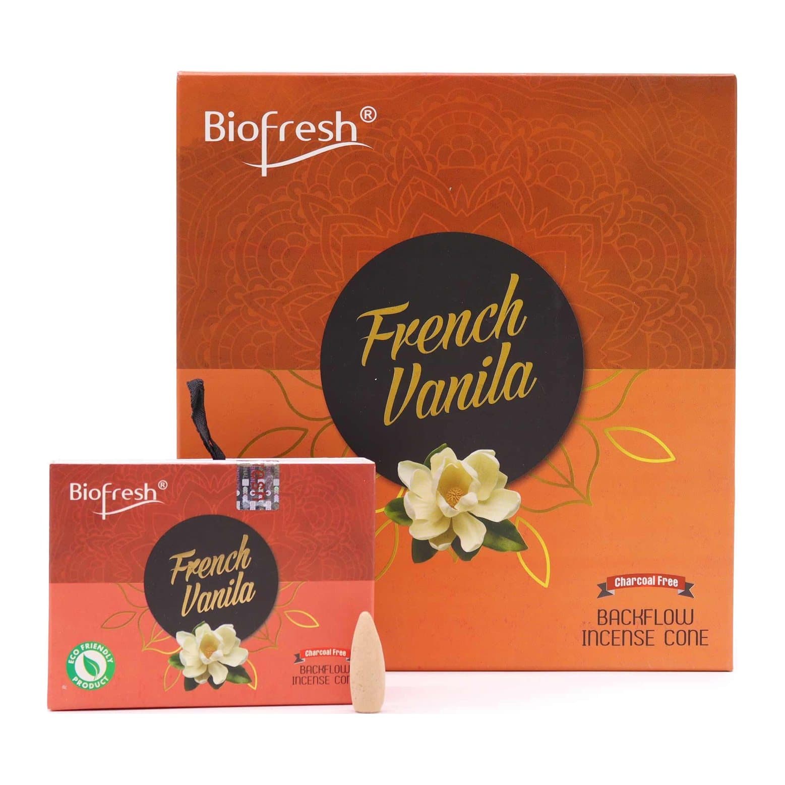 Biofresh French Vanilla backflow incense cones, pack of 40