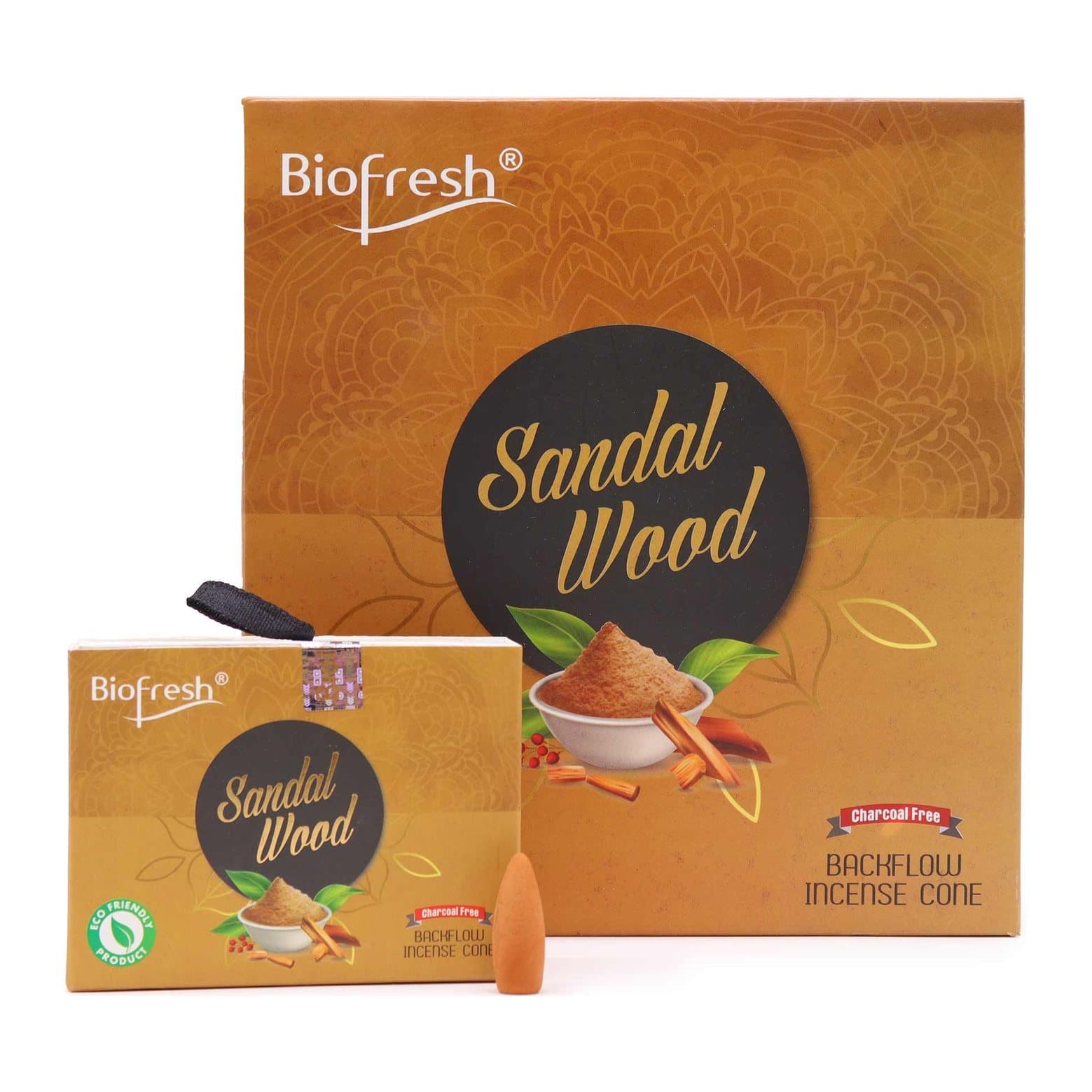 Pack of sandalwood backflow incense cones