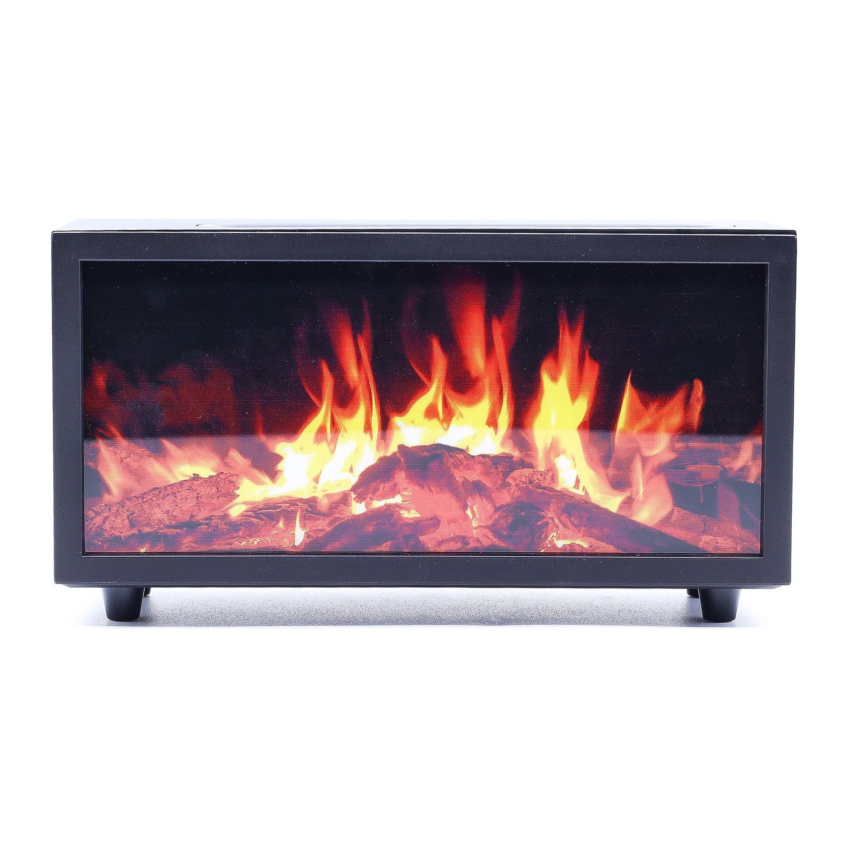 Black flame-effect aroma diffuser