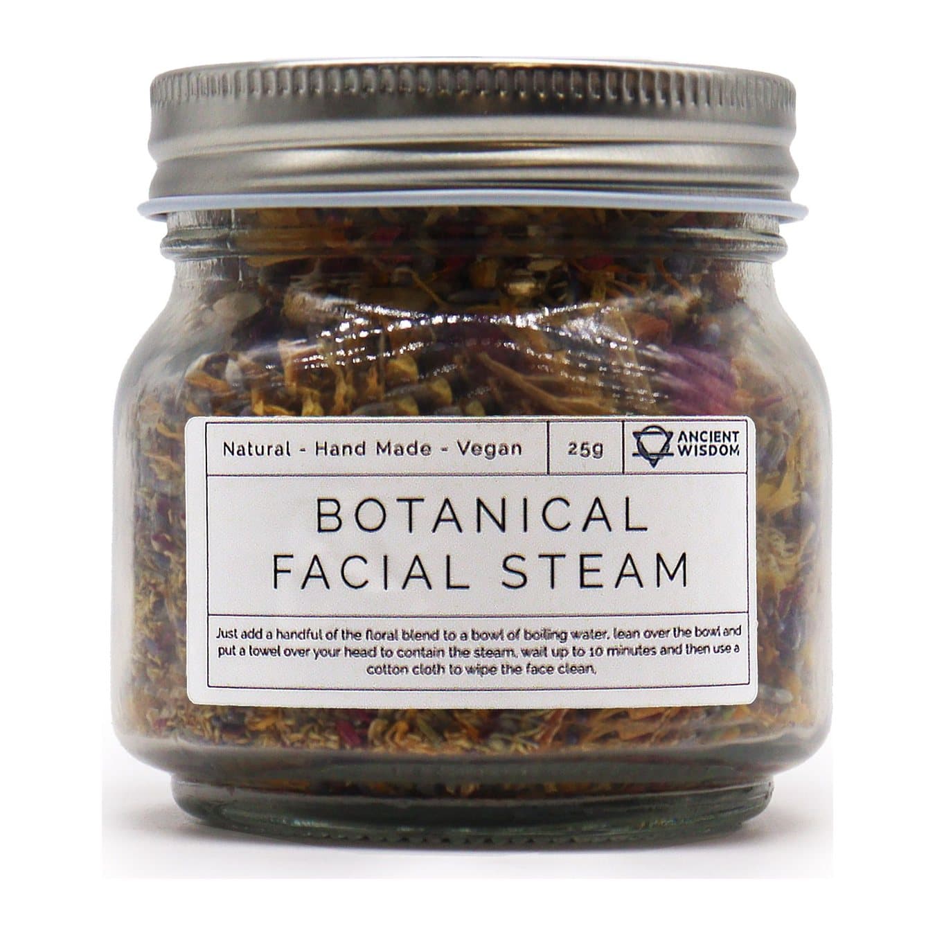 Botanical facial steam blend of dried floral petals, natural 250 g