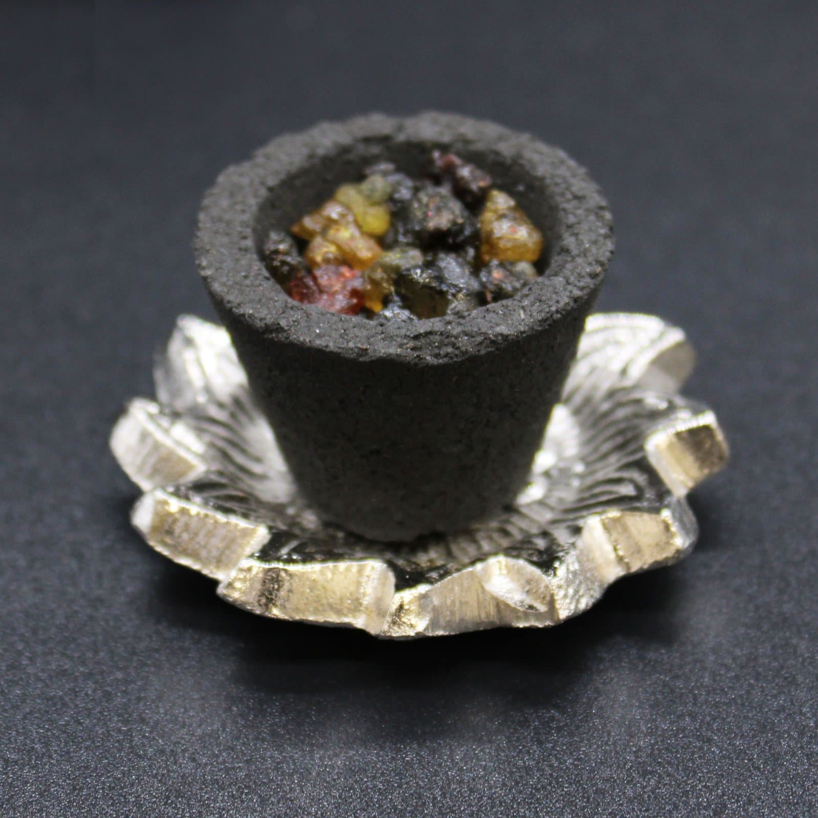 Box of 12 myrrh resin incense cups