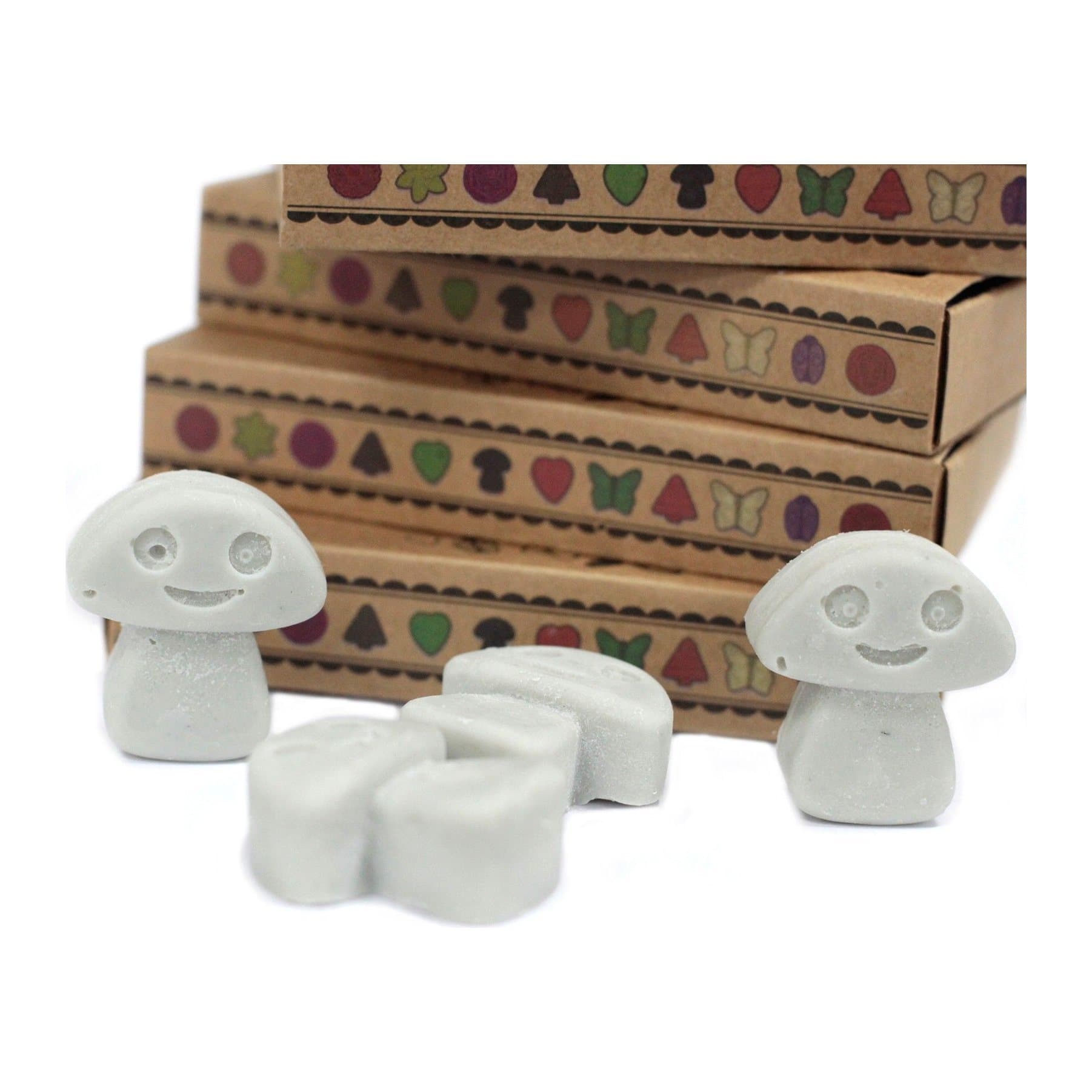 Matchbox of six dark patchouli soy wax melts