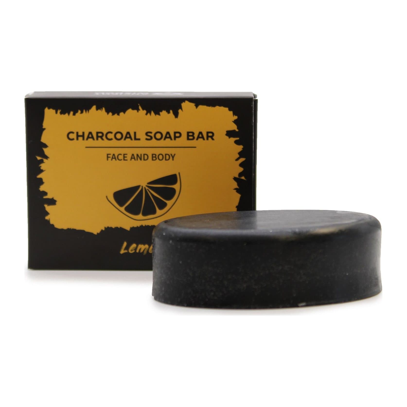 Lemon charcoal soap, pack of two bars
