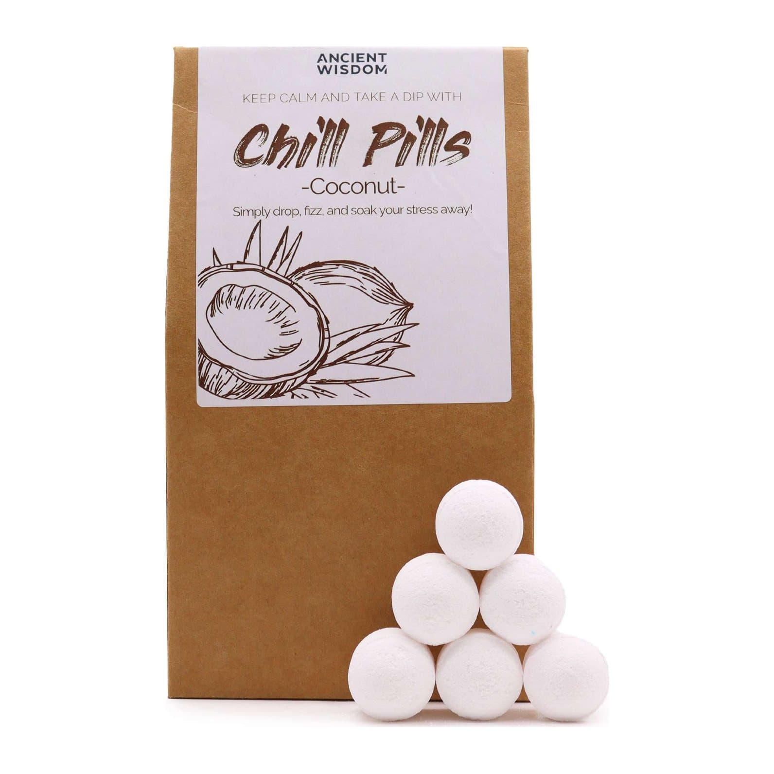 Chill Pills Gift Pack Summer of Love, a 350 g pack of coconut bath pills