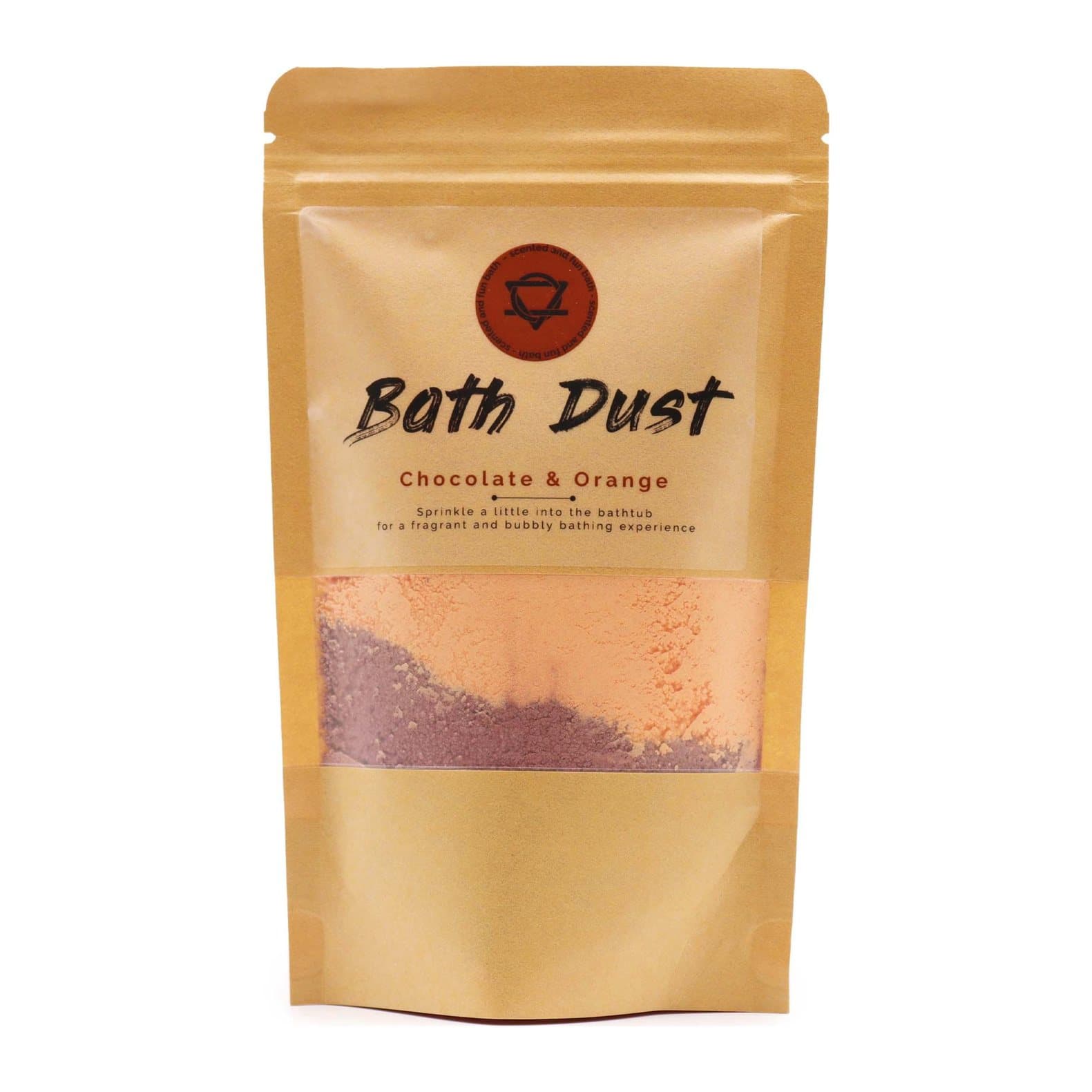 Chocolate and orange bath dust, pack of 2