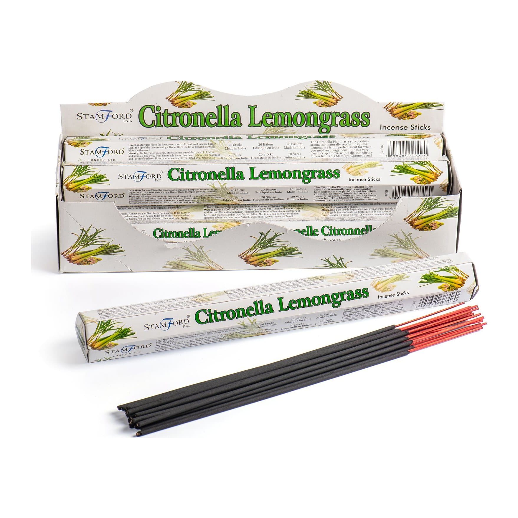 Citronella and lemongrass premium incense, pack of 2