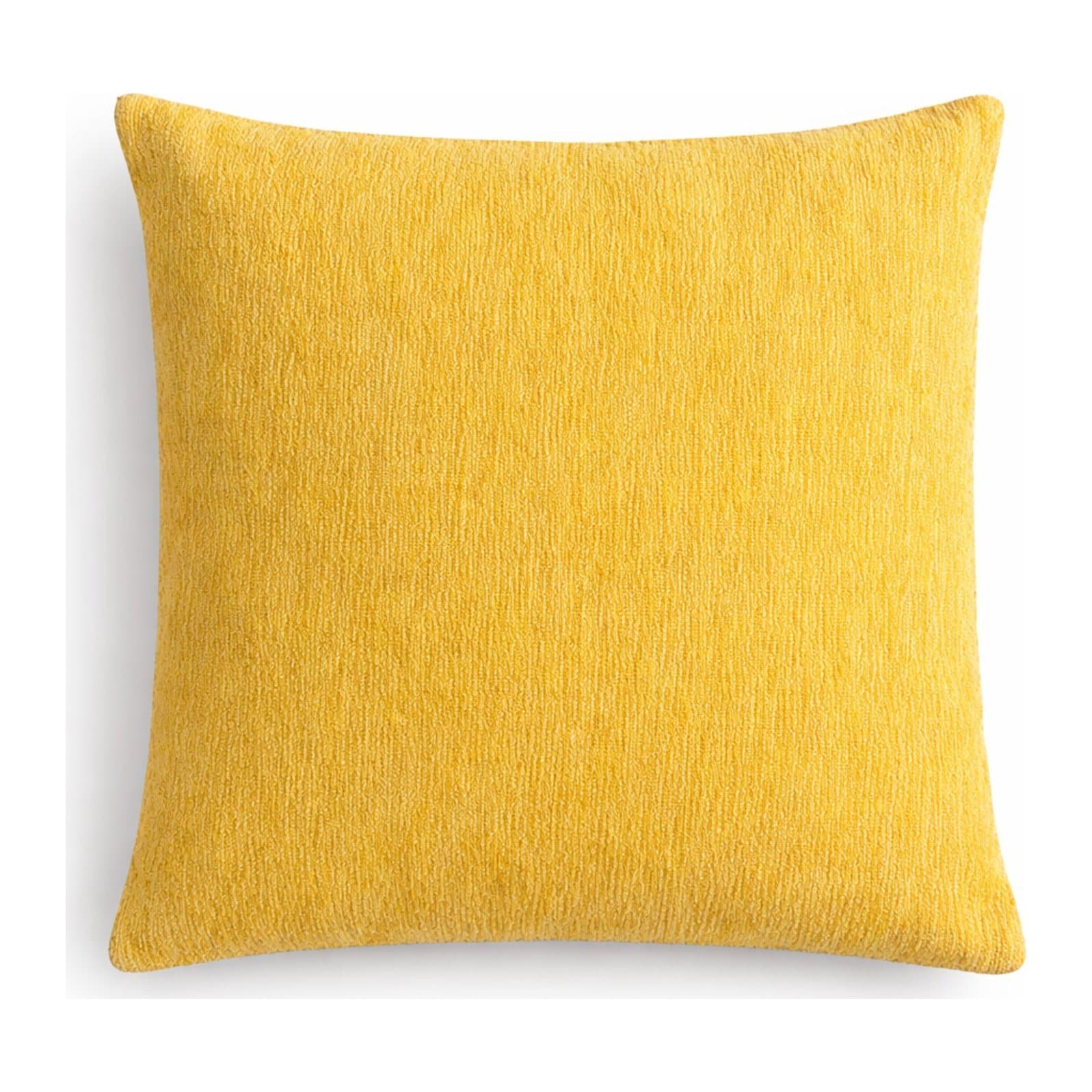 Marigold cushion cover with a subtle woven texture