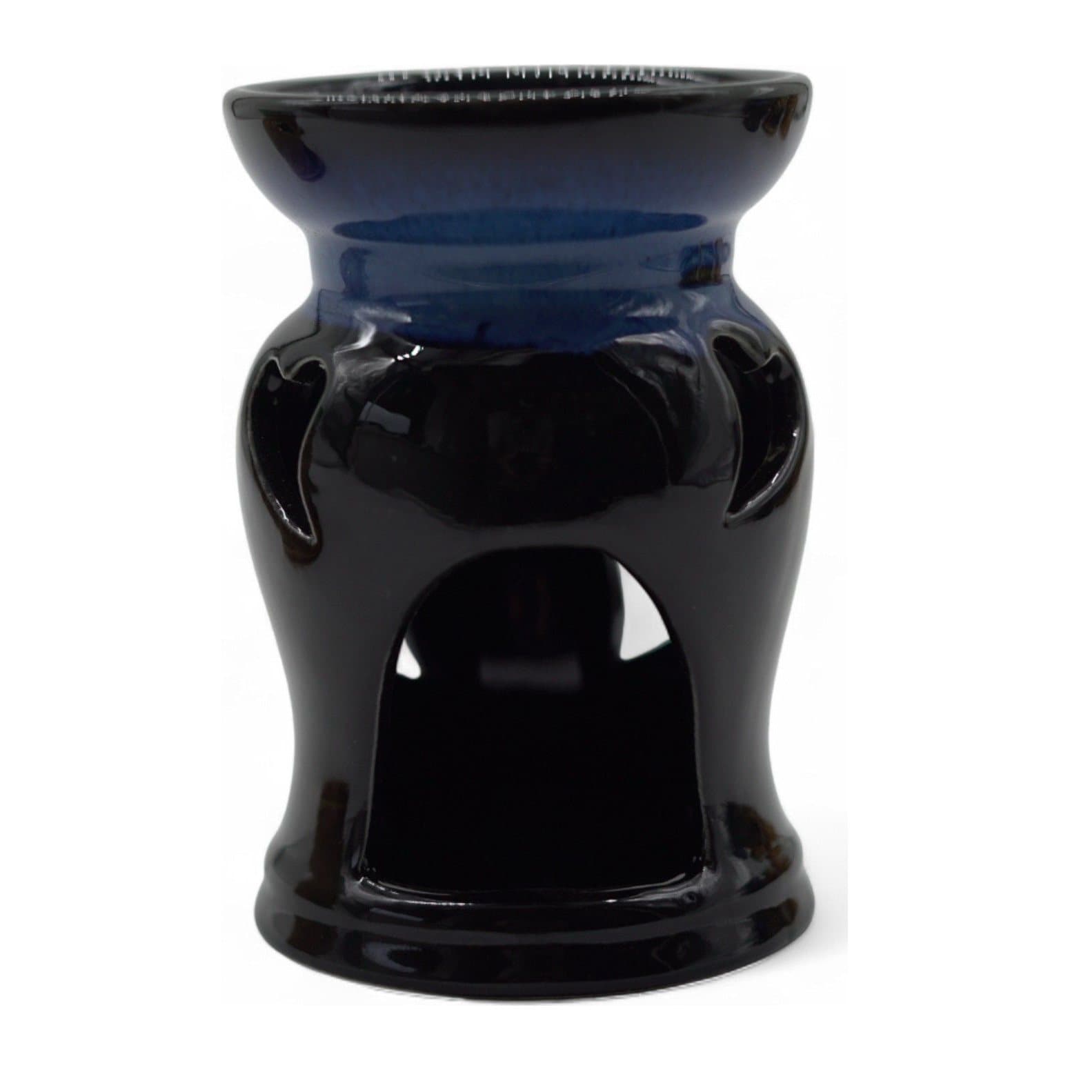 Classic rustic oil burner in a terracotta style with a heart cut-out design