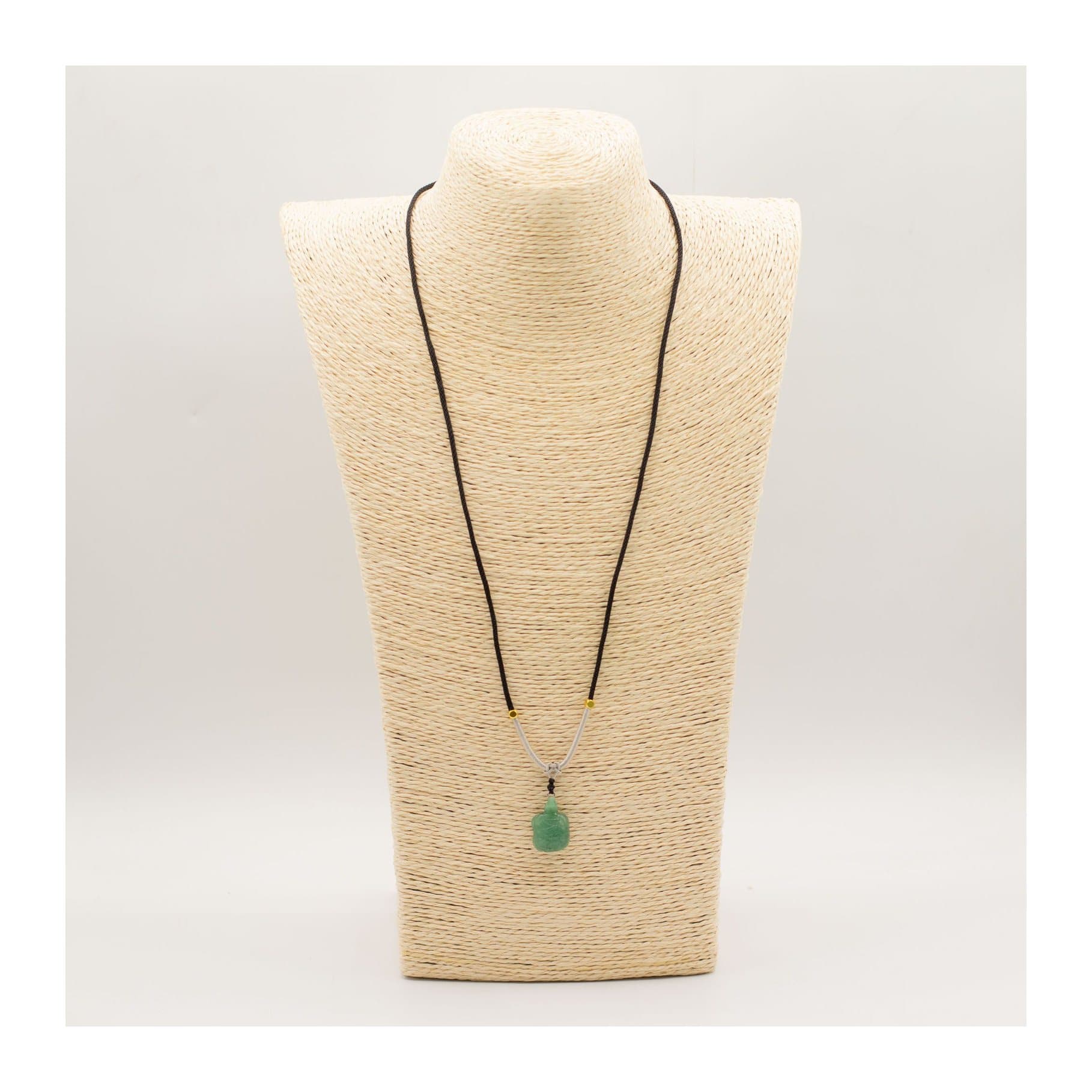 Jade turtle pendant on an adjustable cord