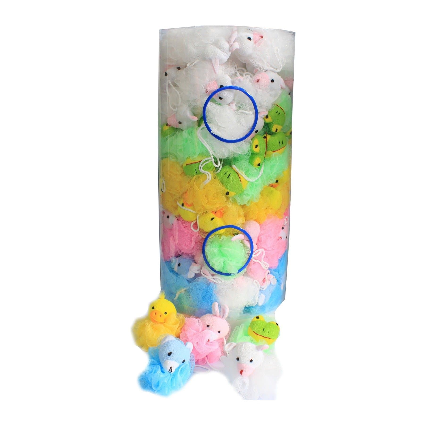 Cotton animal scrunchies, pack of 2, in assorted colours