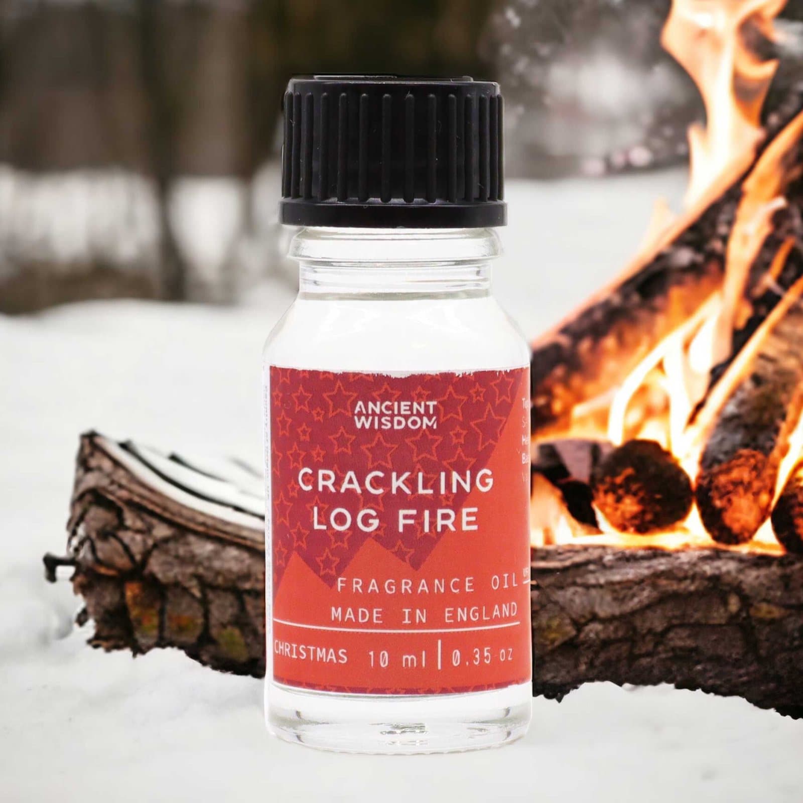Crackling Log Fire fragrance oil, pack of 2