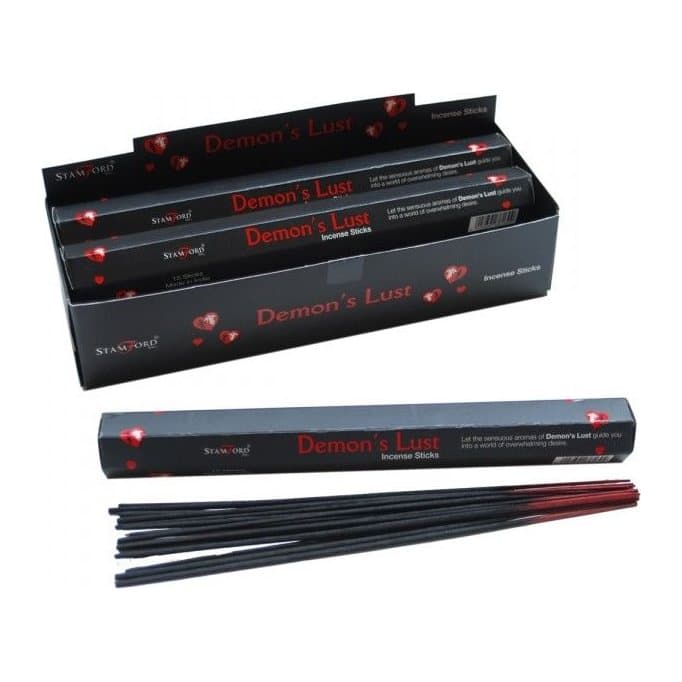 Demon's Lust black incense sticks, pack of 2