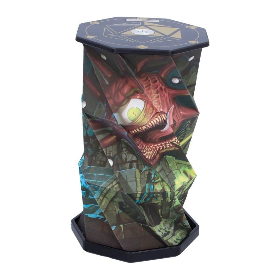 Dungeons & Dragons beholder lamp showing official battle artwork against a beholder