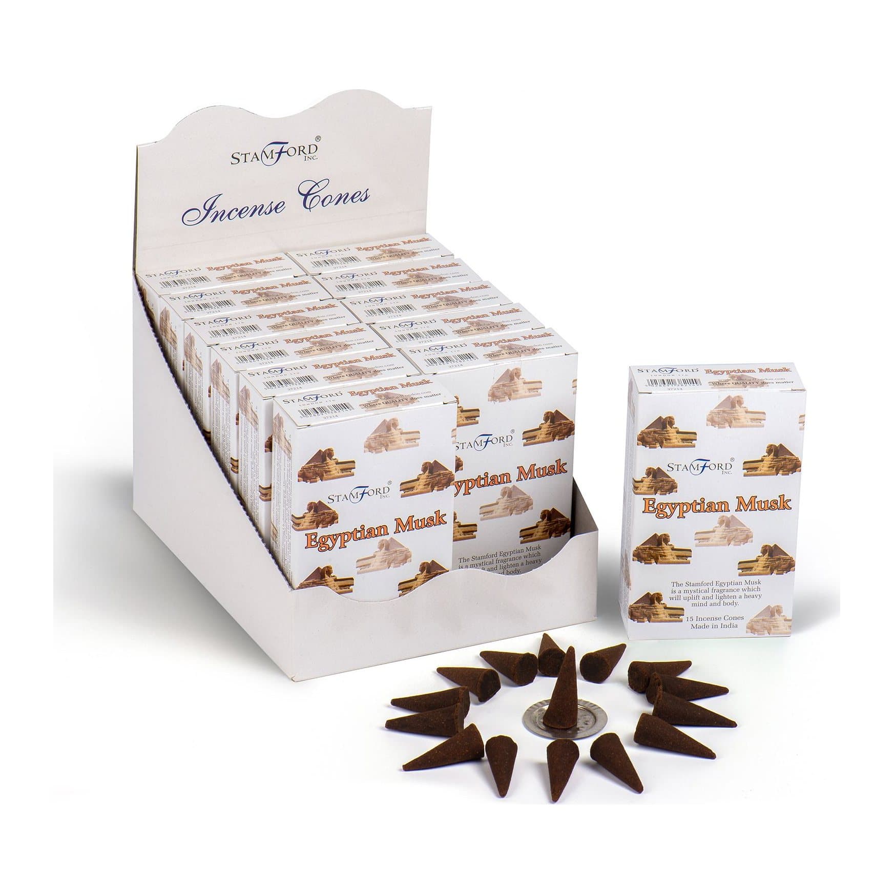 Egyptian Musk incense cones, pack of 2