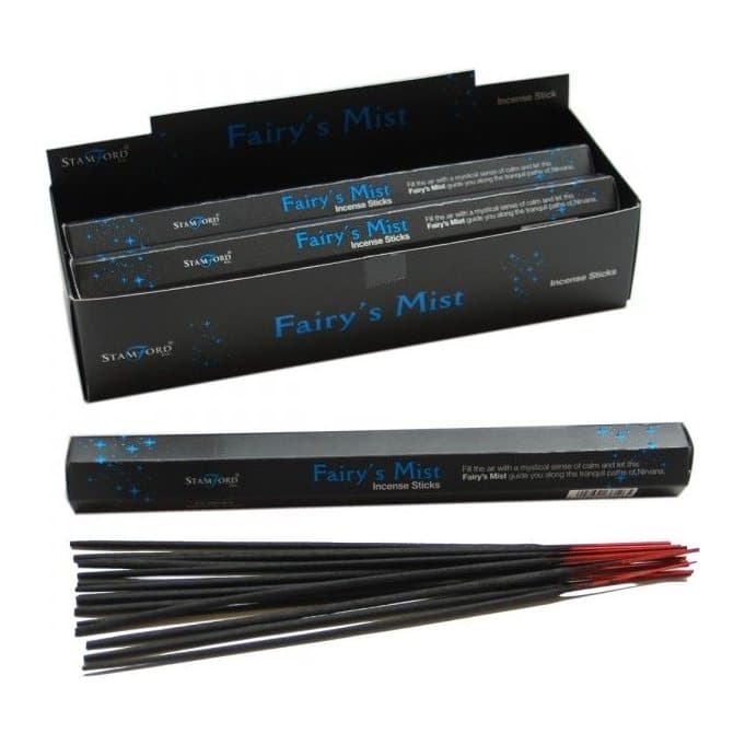 Fairy's Mist black incense sticks in a pack of 2