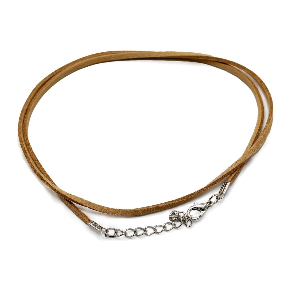 Tan faux suede pendant cords, pack of 10