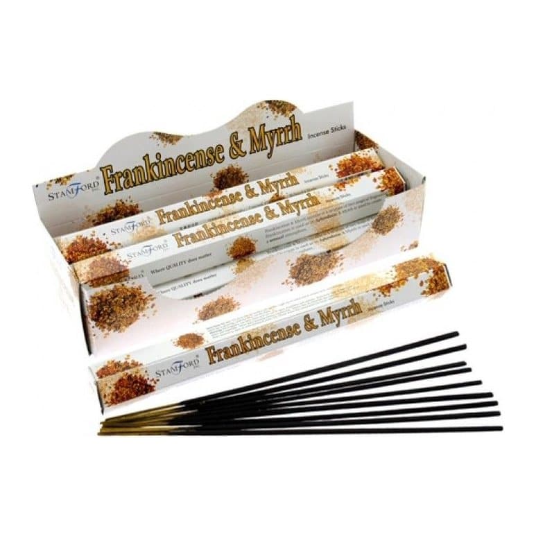 Frankincense and myrrh incense sticks in a pack of 2