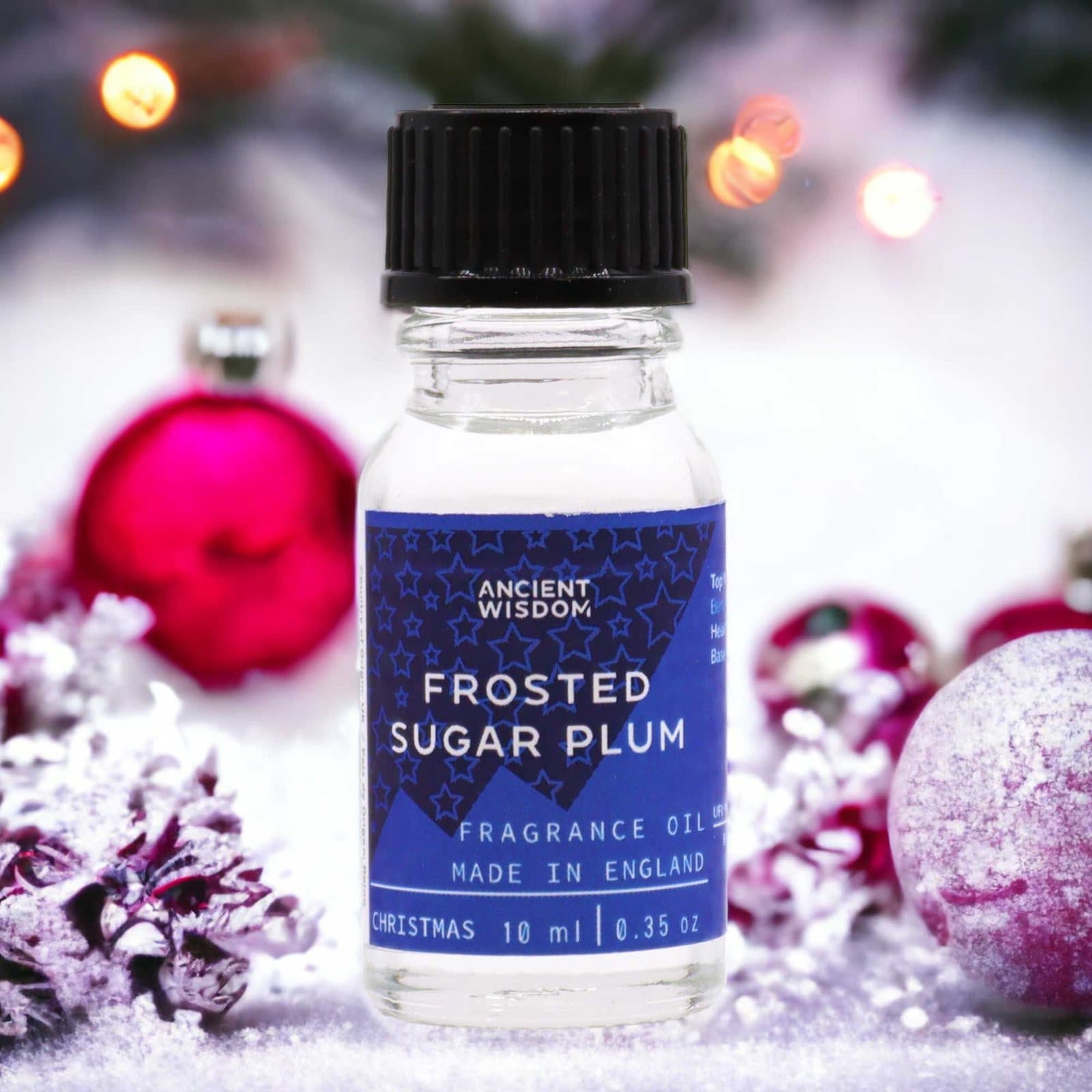 Frosted sugar plum fragrance oil, pack of two 10 ml fragrance oils